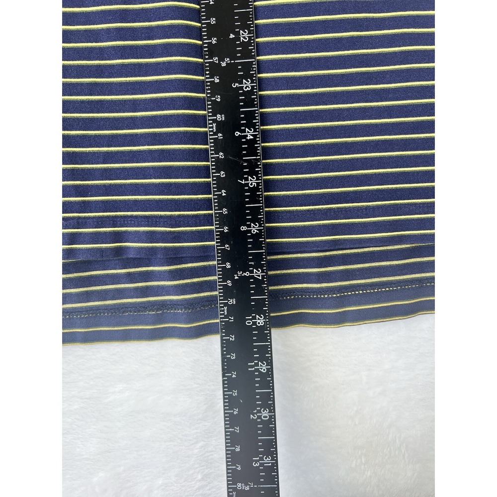 Polo Golf Ralph Lauren Shirt 100% Pima Cotton Men's XL Blue Yellow Stripes Logo - Picture 5 of 7